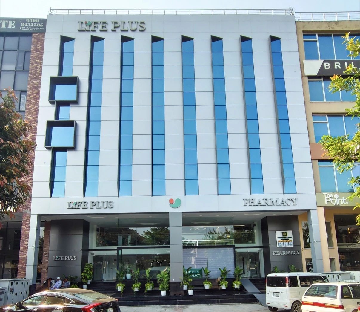 The real LIFE PLUS building in DHA Phase 6 Lahore
